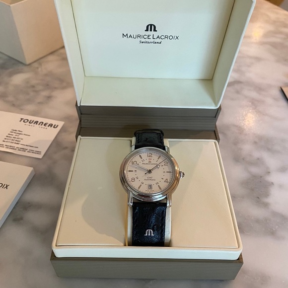 Maurice Lacroix Pontos GMT PT6037 Automatic Watch with Box and Manual - Picture 4 of 11